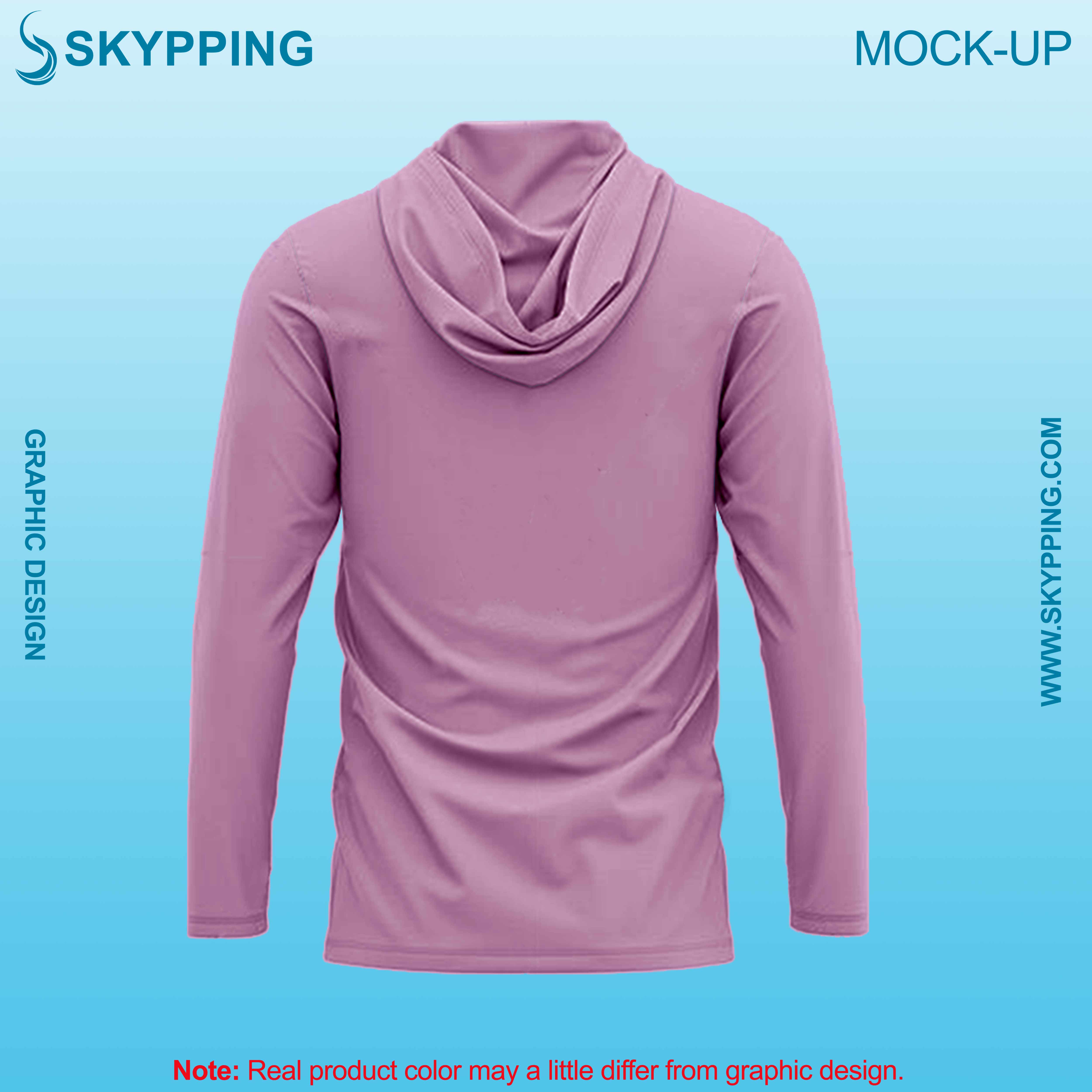 Hooded Long sleeve set-in style round neck t-shirts for men